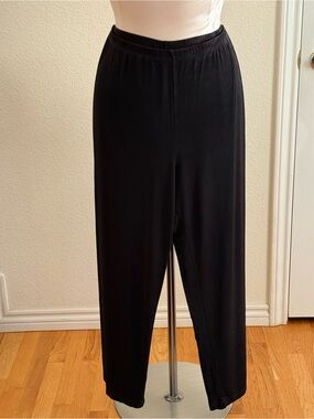 Chico's Private Edition Black Elastic Waist Pants Size 16 (Chico’s Size 3)